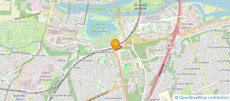 localisation de l'entreprise CENTRE BUREAUTIQUE SERVICES à TOURS