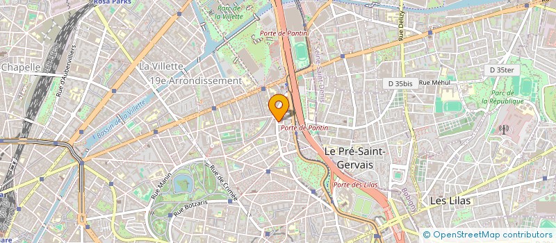 localisation de l'entreprise CENTRE CANIN  PARIS