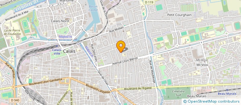 localisation de l'entreprise CENTRE CANIN DU LITTORAL  CALAIS