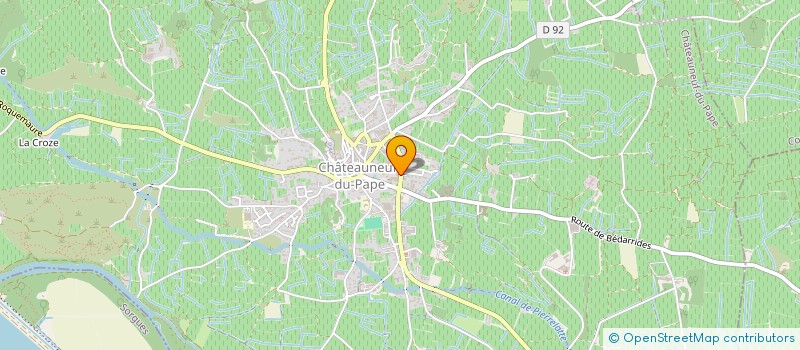 localisation de l'entreprise CENTRE CANTONAL DES JEUNES AGRICULTEURS  CHATEAUNEUF-DU-PAPE