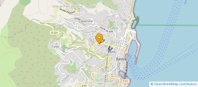 localisation de l'entreprise CENTRE CARDIO VASCULAIRE à BASTIA
