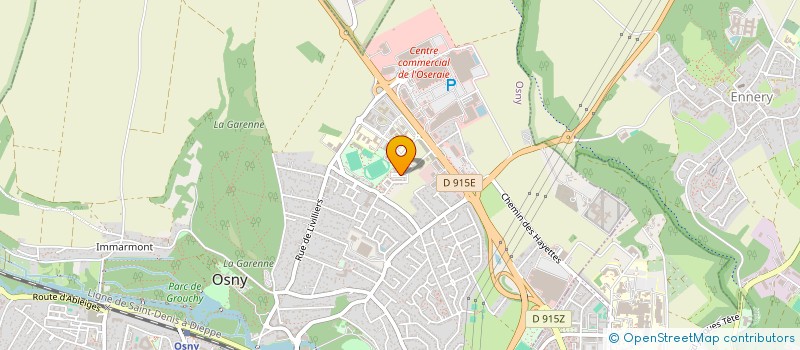 localisation de l'entreprise CENTRE CARDIOLOGIQUE DU VAL D'OISE  OSNY