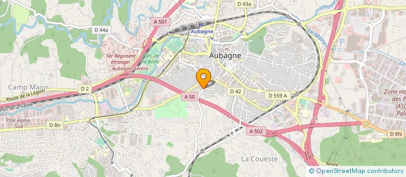 localisation de l'entreprise CENTRE CASSIOPEE à AUBAGNE