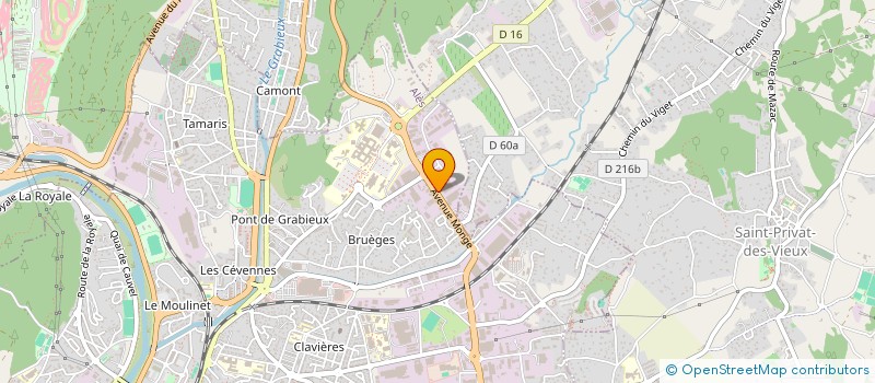 localisation de l'entreprise CENTRE CEVENNES CONTROLE ALESIEN à ALES