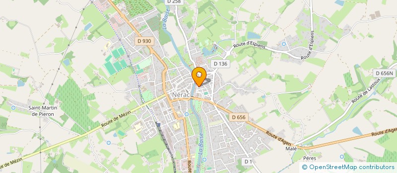 localisation de l'entreprise CENTRE CHIROPRATIQUE DE NERAC  NERAC