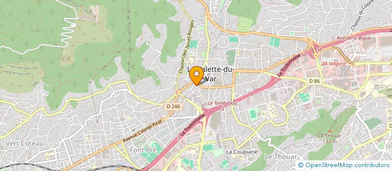 localisation de l'entreprise CENTRE CHIROPRATIQUE VAROIS  TOULON