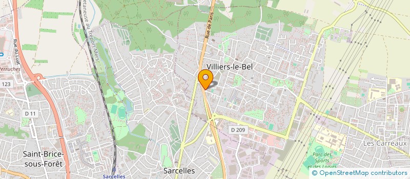 localisation de l'entreprise CENTRE CHIRURGICAL BELLEVUE à VILLIERS-LE-BEL