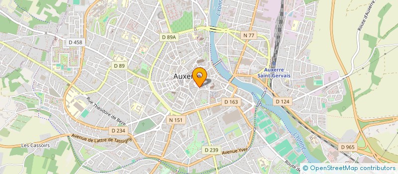 localisation de l'entreprise CENTRE CHOREGRAPHIQUE DE L'YONNE  AUXERRE