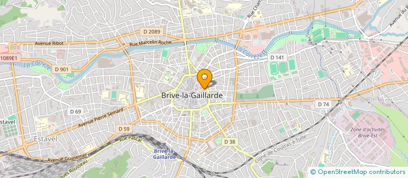 localisation de l'entreprise CENTRE CHOREGRAPHIQUE ECHANGE ARTISTIQUE à BRIVE-LA-GAILLARDE