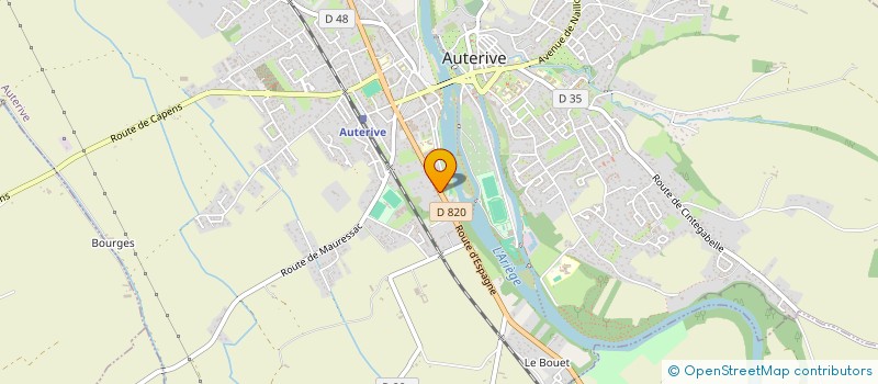 localisation de l'entreprise CENTRE CHOREGRAPHIQUE ISADORA à AUTERIVE