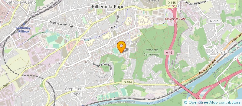 localisation de l'entreprise CENTRE CHOREGRAPHIQUE NATIONAL DE RILLIEUX LA PAPE à RILLIEUX LA PAPE