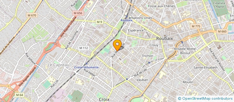 localisation de l'entreprise CENTRE CHOREGRAPHIQUE NATIONAL ROUBAIX HAUTS-DE-FRANCE à ROUBAIX