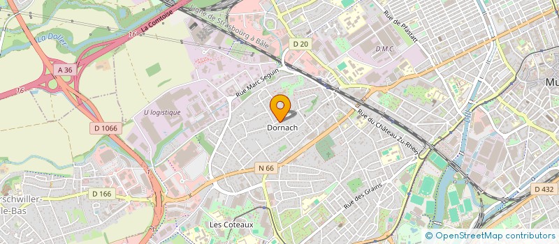 localisation de l'entreprise CENTRE CHRETIEN  PFASTATT