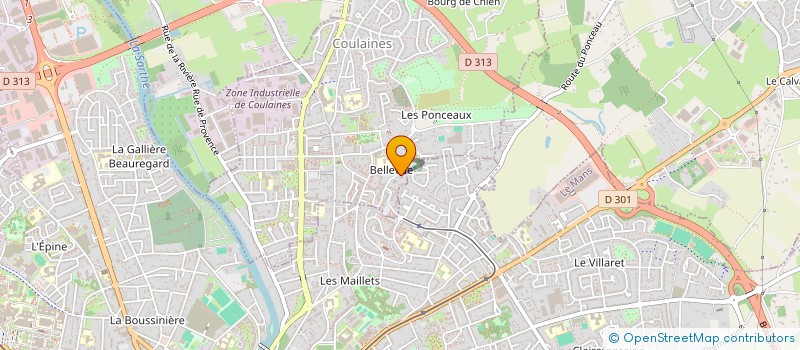 localisation de l'entreprise CENTRE CHRETIEN LA RESURRECTION à COULAINES