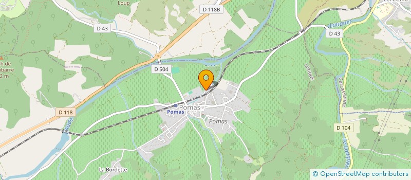 localisation de l'entreprise CENTRE CHRETIEN LE SARMENT  POMAS