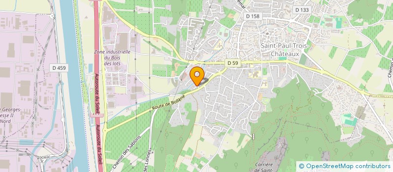localisation de l'entreprise CENTRE CHRETIEN V.I.E.  SAINT-PAUL-TROIS-CHATEAUX