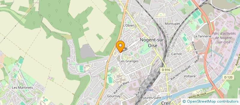 localisation de l'entreprise CENTRE CHRIST POUR TOUS  NOGENT-SUR-OISE