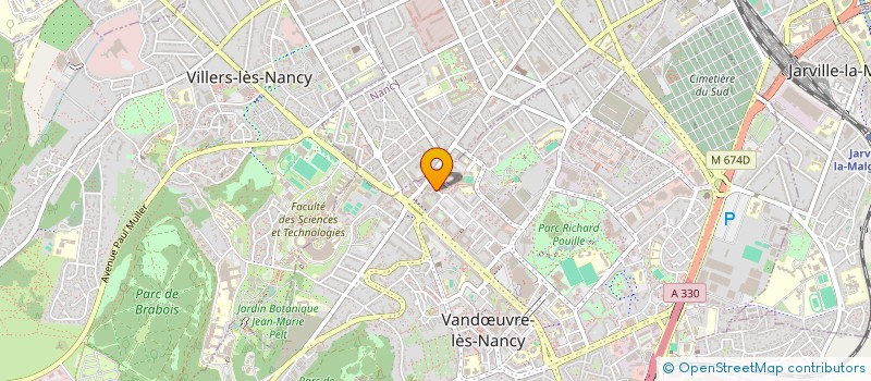 localisation de l'entreprise CENTRE CIAL MONTET EUROPE  VANDUVRE-LES-NANCY