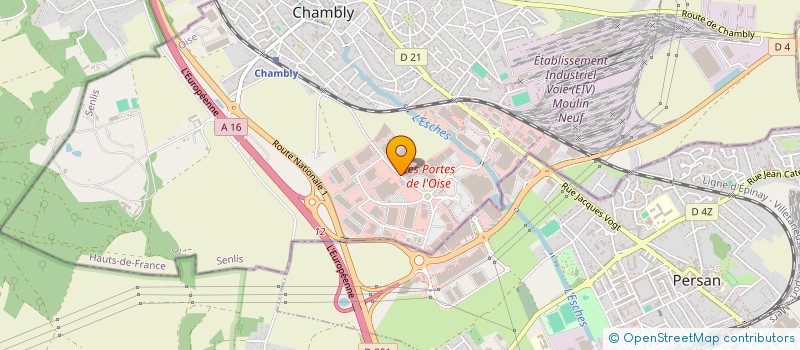 localisation de l'entreprise CENTRE CIAL PORTE DE L'OISE CHAMBLY 2  CHAMBLY