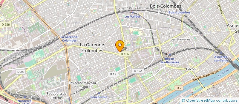 localisation de l'entreprise CENTRE CINEMATOGRAPHIQUE à LA GARENNE-COLOMBES