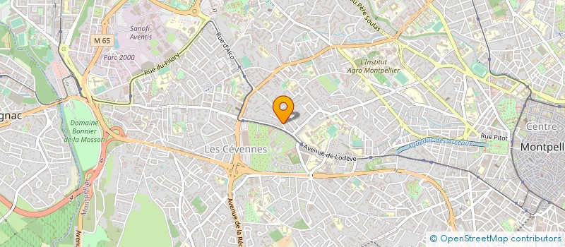 localisation de l'entreprise CENTRE CLAUDE HENRI à MONTPELLIER