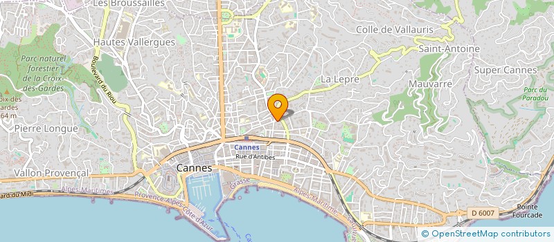 localisation de l'entreprise CENTRE CODE 06  CANNES