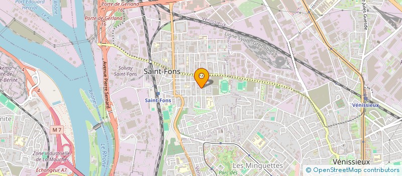 localisation de l'entreprise CENTRE COMMERCIAL ARISTIDE BRIAND  SAINT-FONS