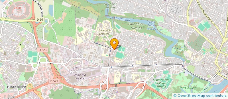 localisation de l'entreprise CENTRE COMMERCIAL BEAUSSIER à ANGERS