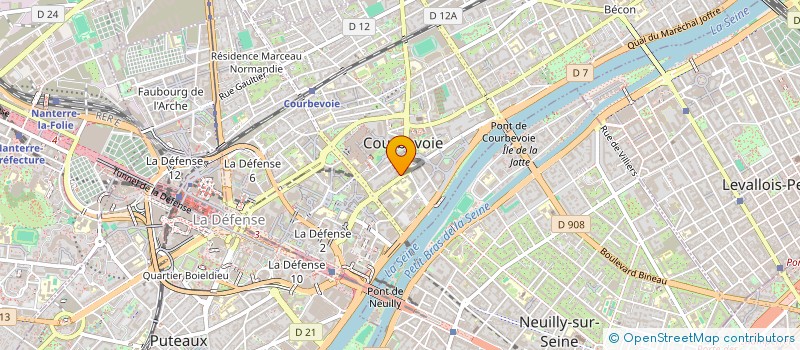 localisation de l'entreprise CENTRE COMMERCIAL DE LA ZAC SAINTE LUCIE à COURBEVOIE