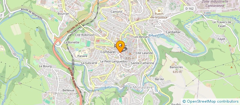 localisation de l'entreprise CENTRE COMMERCIAL DES BALQUIERES  RODEZ