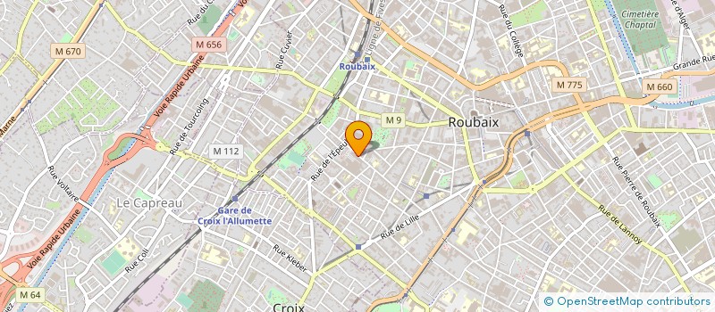 localisation de l'entreprise CENTRE COMMERCIAL EUROPEEN à ROUBAIX