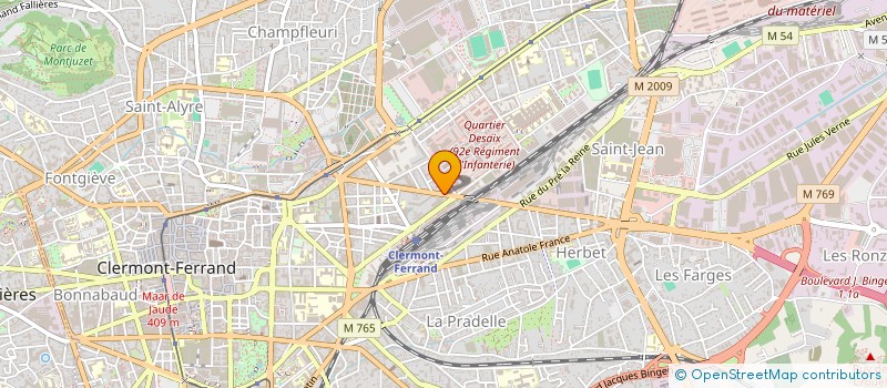 localisation de l'entreprise CENTRE COMMERCIAL EUROPEEN à CLERMONT-FERRAND