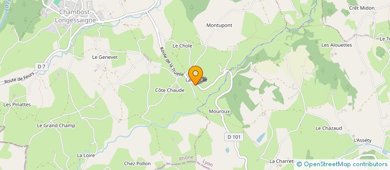 localisation de l'entreprise CENTRE COMMUNAL ACTION SOCIAL  CHAMBOST-LONGESSAIGNE