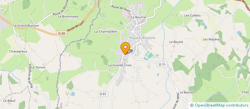 localisation de l'entreprise CENTRE COMMUNAL ACTION SOCIAL  SAINTE FOY L'ARGENTIERE