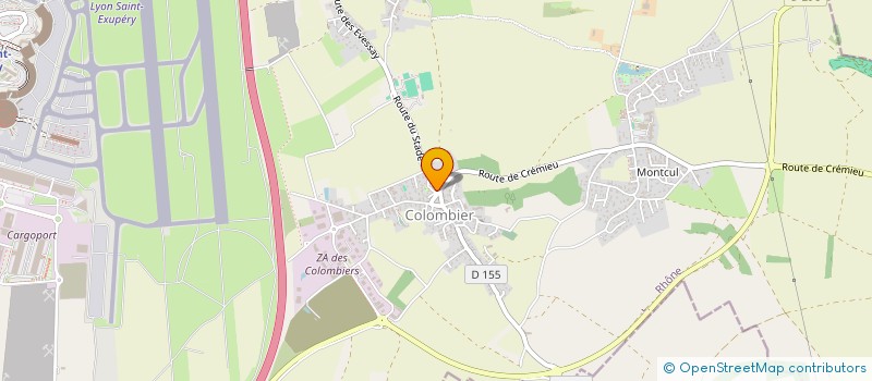 localisation de l'entreprise CENTRE COMMUNAL ACTION SOCIAL  COLOMBIER-SAUGNIEU