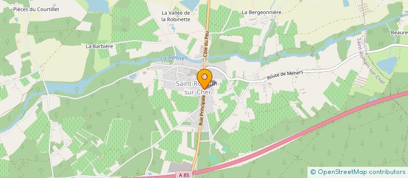 localisation de l'entreprise CENTRE COMMUNAL ACTION SOCIALE à SAINT-ROMAIN-SUR-CHER