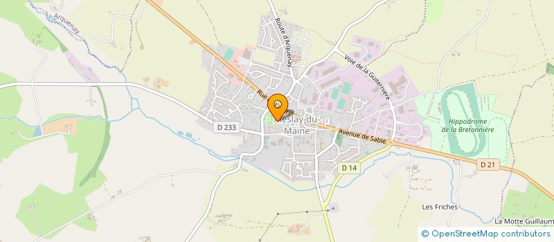 localisation de l'entreprise CENTRE COMMUNAL ACTION SOCIALE à MESLAY-DU-MAINE