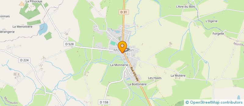 localisation de l'entreprise CENTRE COMMUNAL ACTION SOCIALE à MONTAUDIN