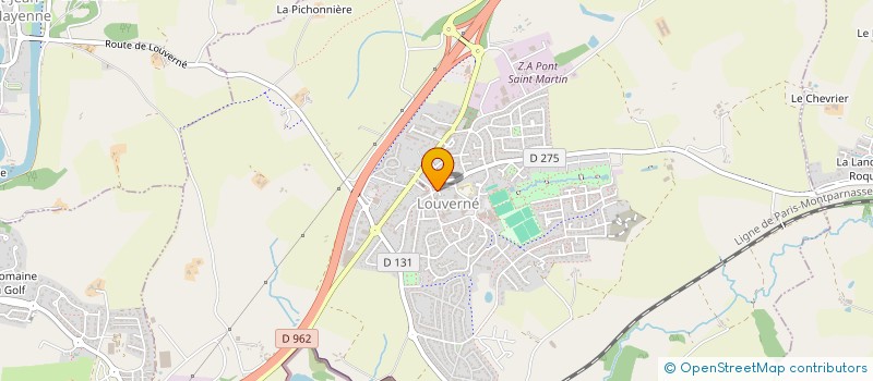 localisation de l'entreprise CENTRE COMMUNAL ACTION SOCIALE  LOUVERNE