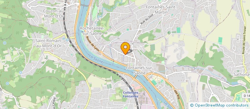 localisation de l'entreprise CENTRE COMMUNAL ACTION SOCIALE  FONTAINES-SUR-SAONE