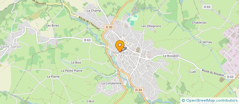 localisation de l'entreprise CENTRE COMMUNAL ACTION SOCIALE  MORNANT