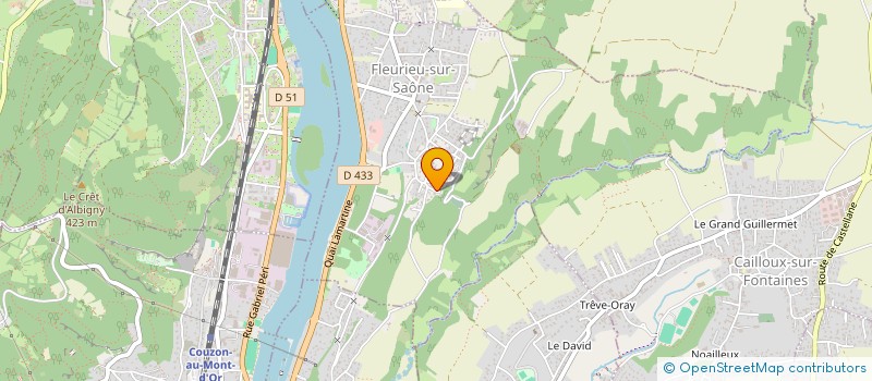 localisation de l'entreprise CENTRE COMMUNAL ACTION SOCIALE  CURIS AU MONT D'OR