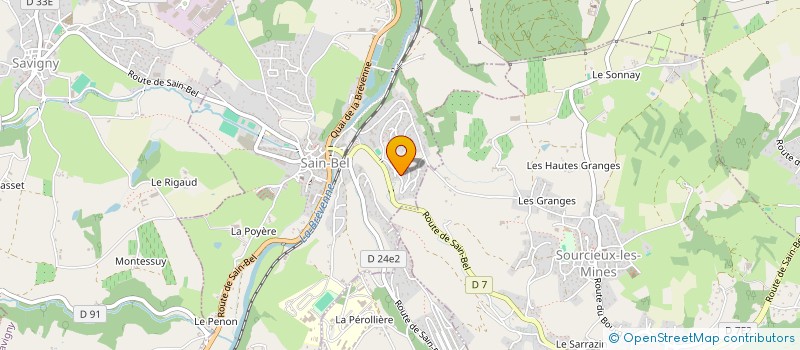 localisation de l'entreprise CENTRE COMMUNAL ACTION SOCIALE  SAIN-BEL