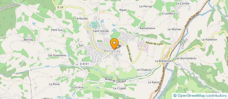 localisation de l'entreprise CENTRE COMMUNAL ACTION SOCIALE  BESSENAY