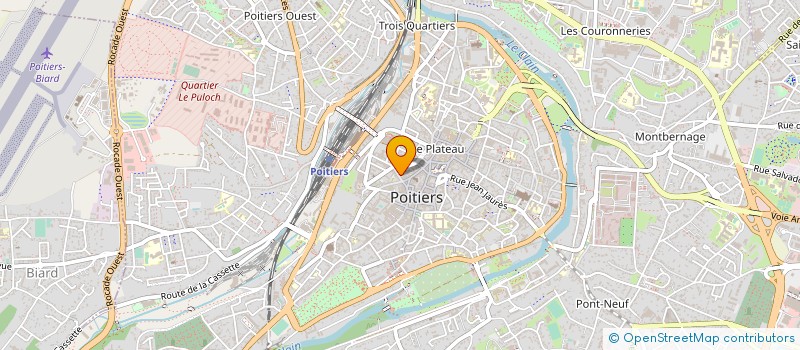 localisation de l'entreprise CENTRE COMMUNAL ACTION SOCIALE à POITIERS