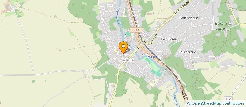 localisation de l'entreprise CENTRE COMMUNAL ACTION SOCIALE DE MAULE  MAULE