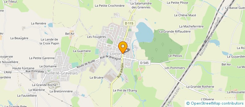 localisation de l'entreprise CENTRE COMMUNAL ACTION SOCIALE LOIRON-RUILLE à LOIRON-RUILLE