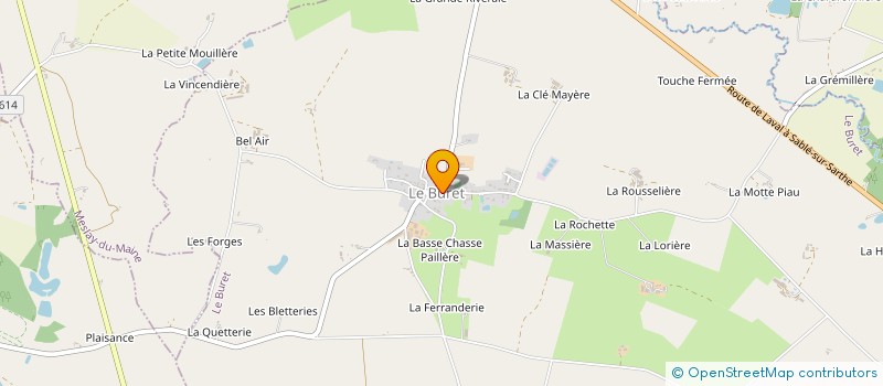 localisation de l'entreprise CENTRE COMMUNAL D'ACTION SOCIAL  LE BURET