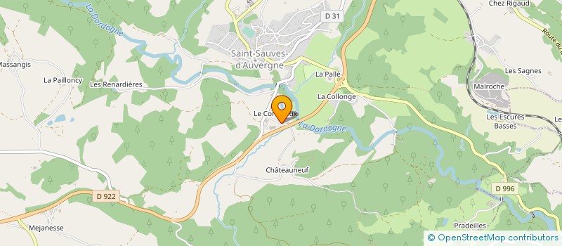localisation de l'entreprise CENTRE COMMUNAL D'ACTION SOCIAL à SAINT-SAUVES-D AUVERGNE