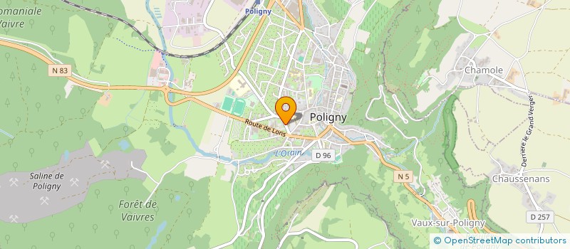 localisation de l'entreprise CENTRE COMMUNAL D'ACTION SOCIAL DE POLIGNY à POLIGNY